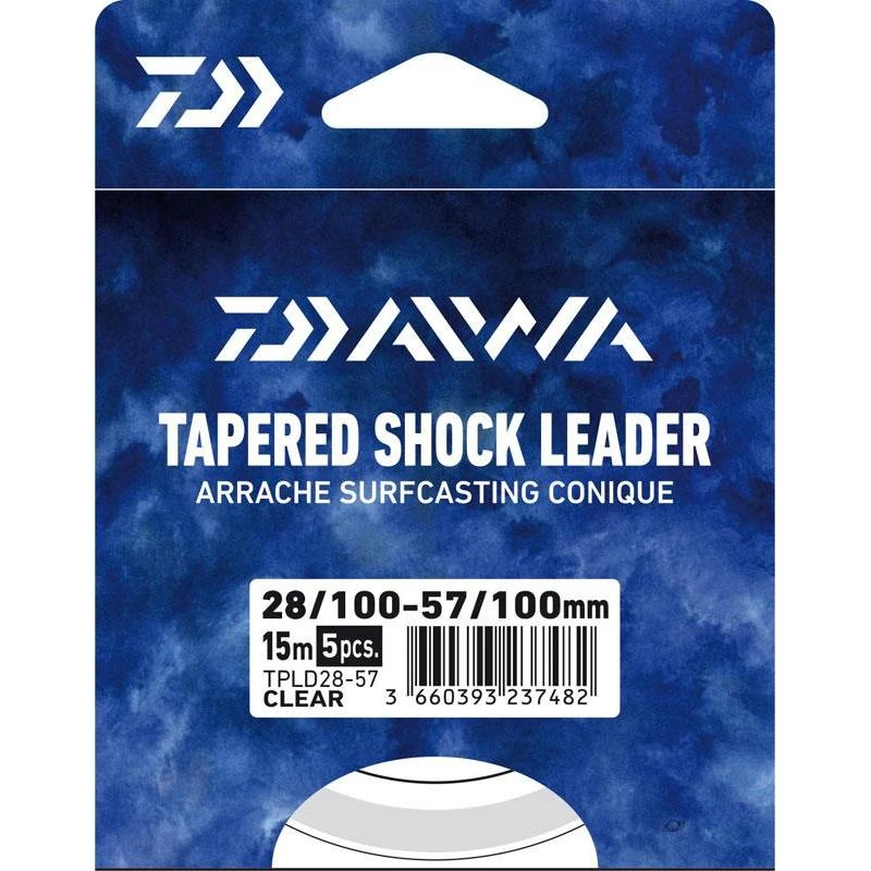 BAS DE LIGNE DAIWA ARRACHE SURF TAPER LEADER - 5 X 15M - PAR 5 3 BAS DE LIGNE DAIWA ARRACHE SURF TAPER LEADER - 5 X 15M - PAR 5