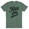TEE SHIRT MANCHES COURTES HOMME CYRIL CHAUQUET FISH ON VINTAGE - VERT -Hamecon Art Soldes Boutique tee shirt manches courtes homme cyril chauquet fish on vintage vert z 2698 269802