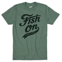 TEE SHIRT MANCHES COURTES HOMME CYRIL CHAUQUET FISH ON VINTAGE - VERT