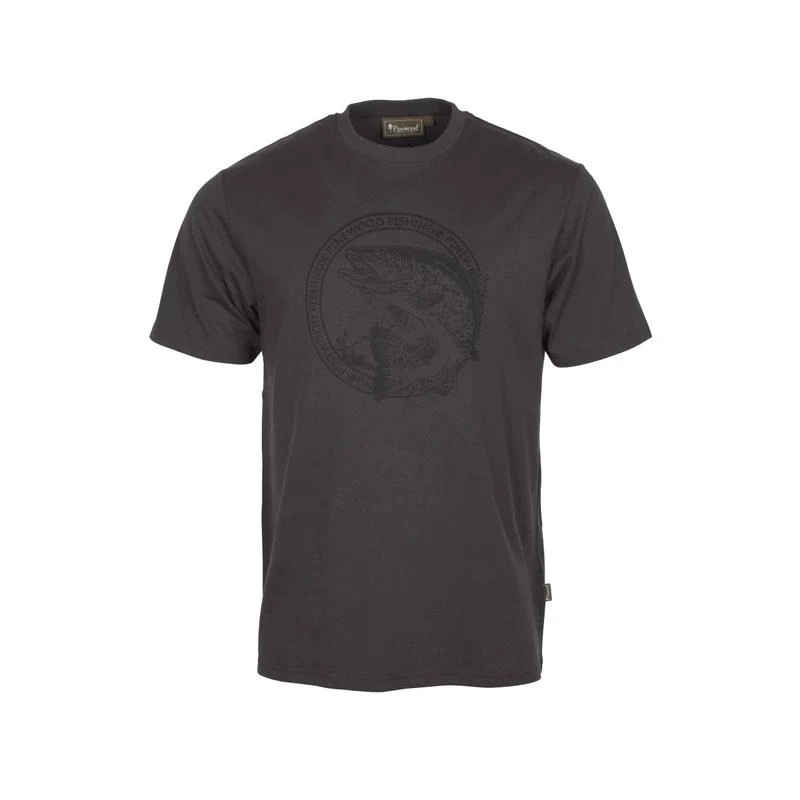TEE SHIRT MANCHES COURTES HOMME PINEWOOD SALMON - ANTHRACITE 3 TEE SHIRT MANCHES COURTES HOMME PINEWOOD SALMON - ANTHRACITE