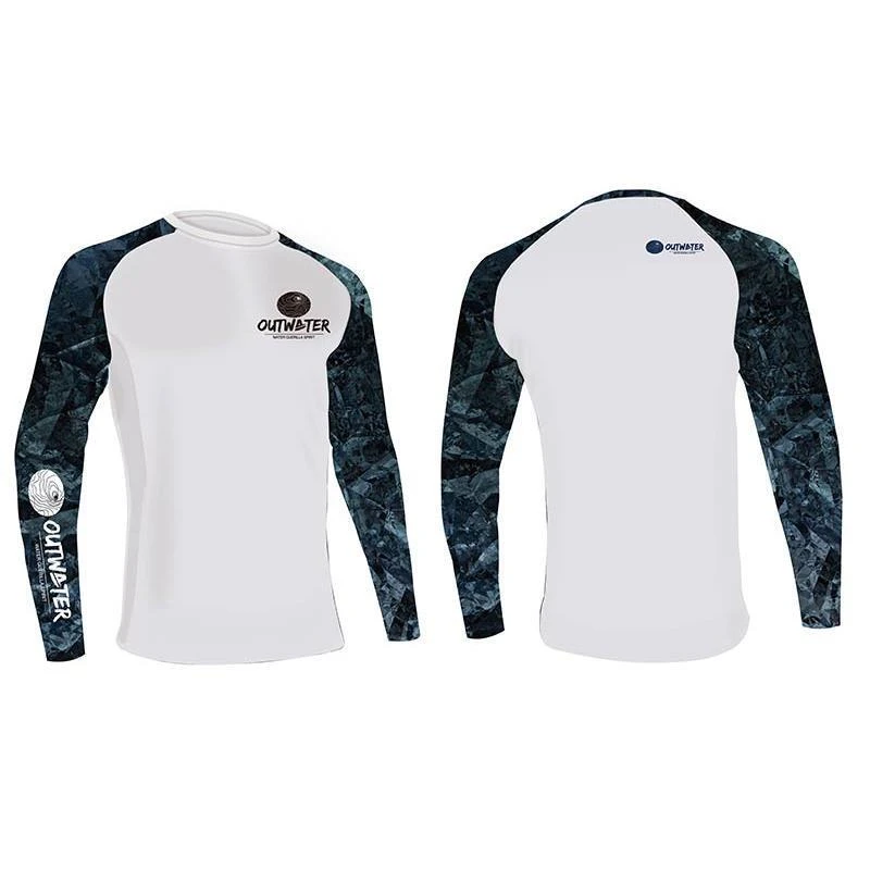 TEE SHIRT MANCHES LONGUES HOMME OUTWATER CAMP ONE DARK BLUE 4 TEE SHIRT MANCHES LONGUES HOMME OUTWATER CAMP ONE DARK BLUE – Image 2