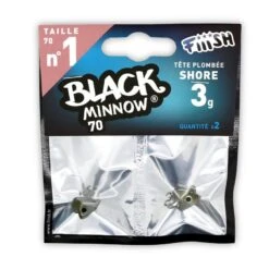TETE PLOMBEE FIIISH BLACK MINNOW SHORE -Hamecon Art Soldes Boutique tete plombee fiiish black minnow shore z 930 93014 3