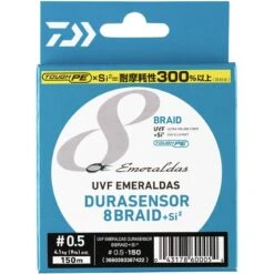 TRESSE DAIWA EMERALDAS DURASENSOR 8 BRAID +SI 2 MULTICOLORE - 150M
