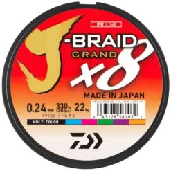 TRESSE DAIWA J-BRAID GRAND X8 MULTICOLORE - 150M