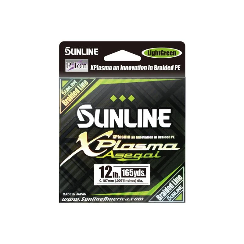 TRESSE SUNLINE XPLASMA ASEGAI VERT - 150M 3 TRESSE SUNLINE XPLASMA ASEGAI VERT - 150M
